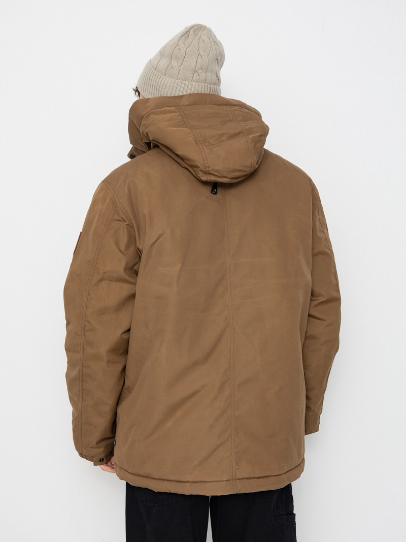 Axel grön jacka, med fickor och huva