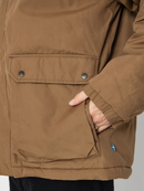 Axel grön jacka, med fickor och huva