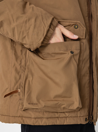 Axel grön jacka, med fickor och huva