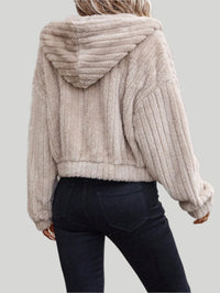 Luna fleece jacka med huva