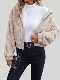 Luna fleece jacka med huva