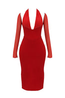 Long dress with tunn sleeves