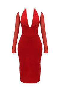 Long dress with tunn sleeves