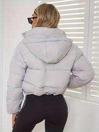 Plisserad jacka i slim-fit-modell