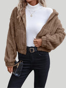 Luna fleece jacka med huva