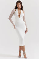Long dress with tunn sleeves