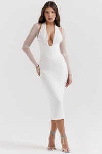 Long dress with tunn sleeves