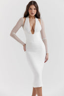 Long dress with tunn sleeves