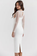 Long dress with tunn sleeves