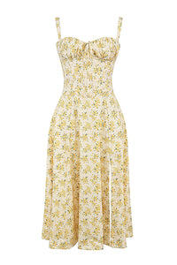 Carmen maxi sommarklänning med blommönster