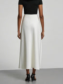 Elegant maxikjol i satin