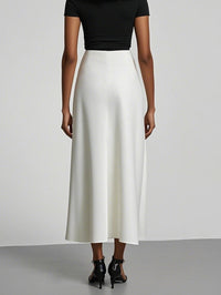 Elegant maxikjol i satin