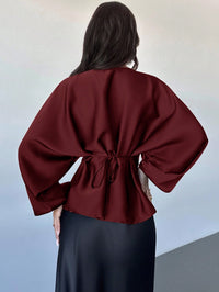 Cassy smal skjorta med utsvängda ärmar