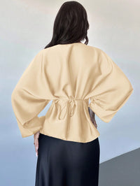 Cassy smal skjorta med utsvängda ärmar