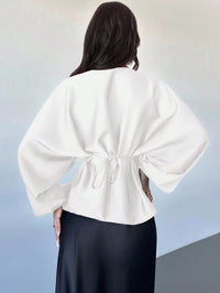 Cassy smal skjorta med utsvängda ärmar