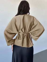 Cassy smal skjorta med utsvängda ärmar