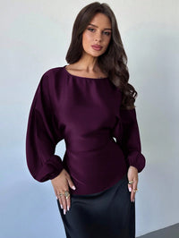 Cassy smal skjorta med utsvängda ärmar