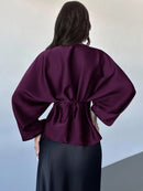 Cassy smal skjorta med utsvängda ärmar