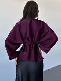 Cassy smal skjorta med utsvängda ärmar