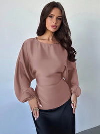 Cassy smal skjorta med utsvängda ärmar