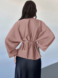 Cassy smal skjorta med utsvängda ärmar