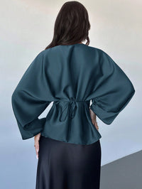 Cassy smal skjorta med utsvängda ärmar