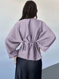 Cassy smal skjorta med utsvängda ärmar