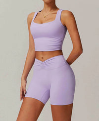 Kira träningsset med linne och shorts