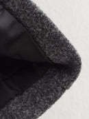 Andiaaa grå ulljacka, kort med dubbla rader knappar