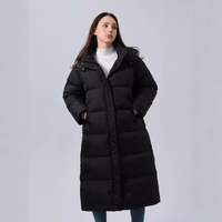 Quiltad pläd Hooded Bomullstoppad Kappa Dam
