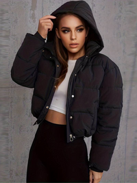 Plisserad jacka i slim-fit-modell