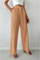 Maris beige byxor med klassisk design