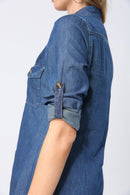 Löst sittande jeansskjorta/klänning