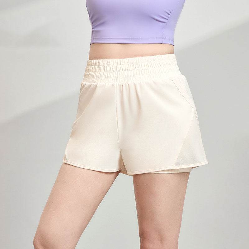 Högmidjade shorts med resår i midjan