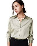 Avslappnad satinskjorta