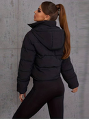 Plisserad jacka i slim-fit-modell