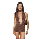 Wilya brun klänning, typ av öde