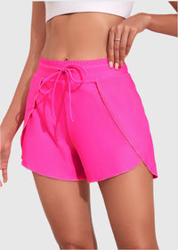Andningsbara shorts med hög midja