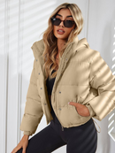 Plisserad jacka i slim-fit-modell