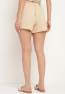 Sommarshorts med knytning fram