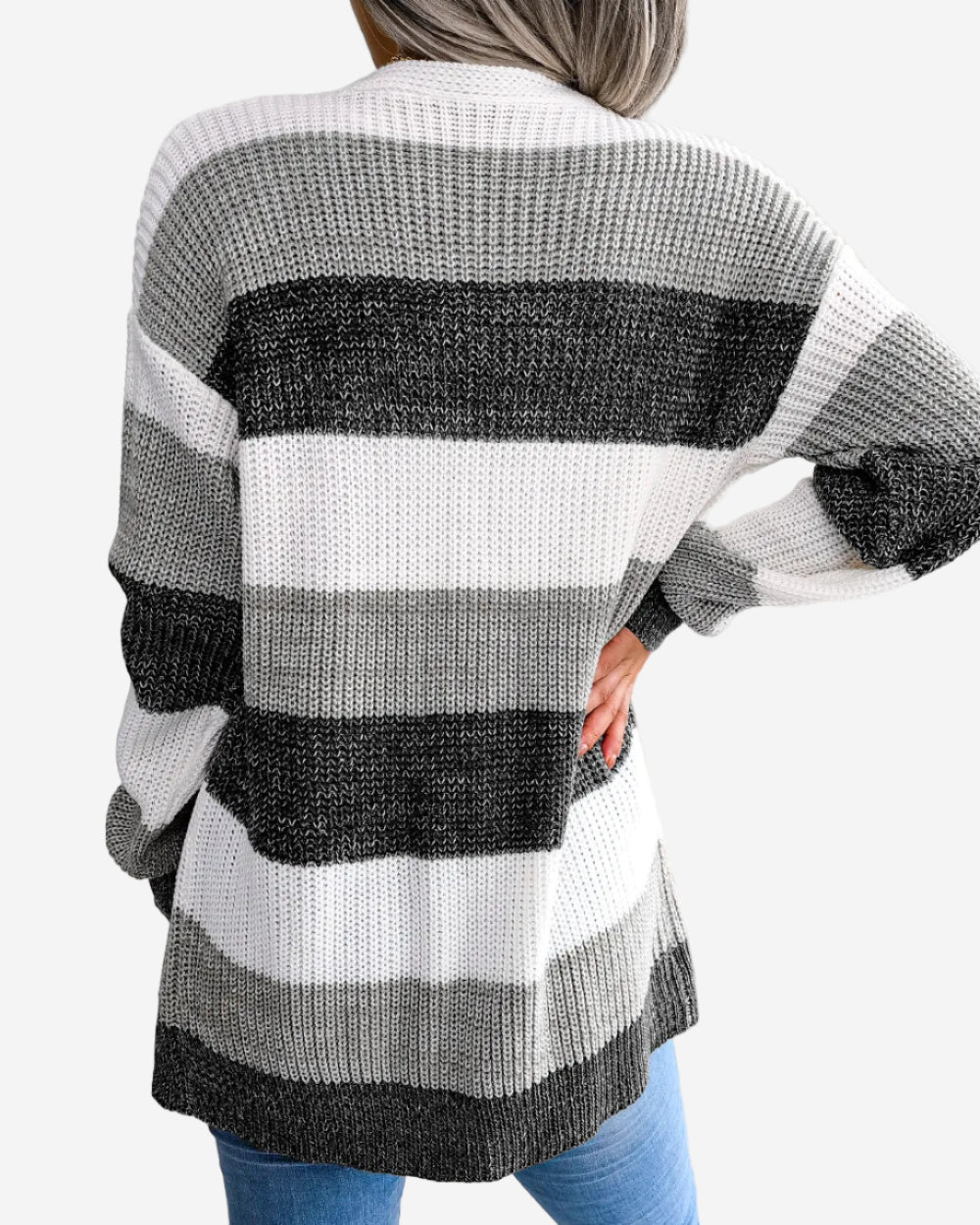 Neyra tröja med rutig design och fickor