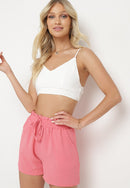 Sommarshorts med knytning fram