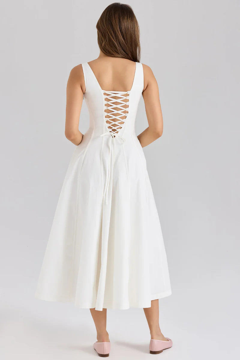 Magnolini bustier klänning med fyrkantig halsringning