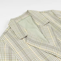 Modekläder för kvinnor Rutig Blazer