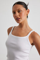 Adina tank top i bomullsblandning