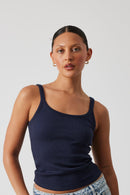 Adina tank top i bomullsblandning