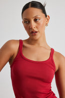 Adina tank top i bomullsblandning