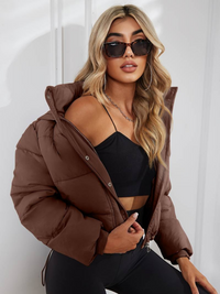 Plisserad jacka i slim-fit-modell