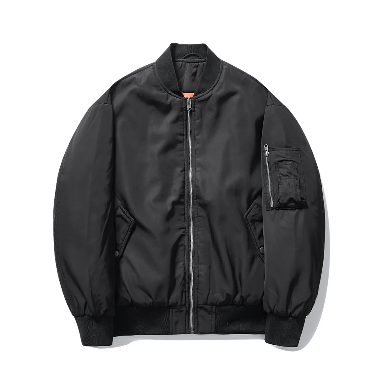 Leojacka med dragkedja på ärmen