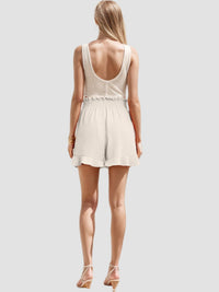 Högmidjade shorts med spets